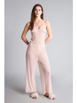 DeFacto Şifon Pijama Takımı Askılı Üst Alt G1545AX26SP