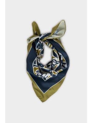 DeFacto Kadın Desenli Saten Fular H1628AX26SM