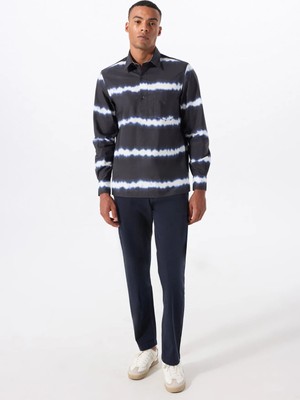 Boss Lacivert Erkek Normal Bel Regular Fit Chino Pantolon Chino_regular