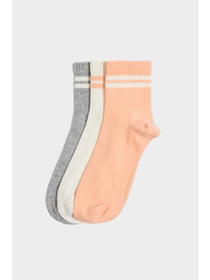 DeFacto Kadın 3'lü Pamuklu Soket Çorap G3595AXNS