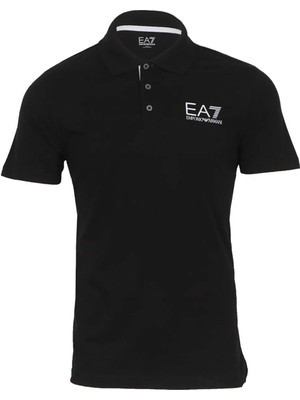 Ea7 Siyah Erkek Polo T-Shirt Traın Core Id Polo