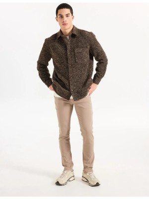 Boss Normal Bel Normal Paça Kahve Erkek Chino Pantolon Chino_slim_1