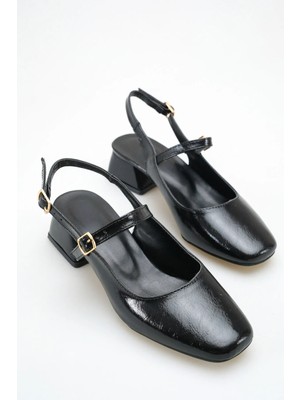 ich1one Palermo Kadın Yanki Topuklu Babet Ayakkabı – 5 cm Topuk, Günlük ve Ofis Şıklığı 1111 IC1111YANKİ