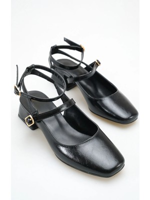 ich1one Mary Jane Kadın Yanki Topuklu Babet Ayakkabı – 5 cm Topuk, Günlük ve Ofis Şıklığı 1112 IC1112YANKİ