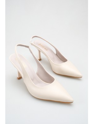 ich1one Varese Kadın Cilt Topuklu Babet Ayakkabı – 5 cm Topuk, Günlük ve Ofis Şıklığı 1114 1114CİLT