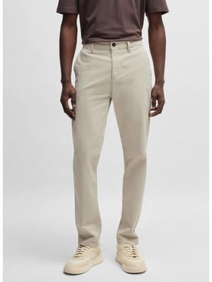 Boss Bej Erkek Tapered Fit Chino Pantolon Chino_tapered