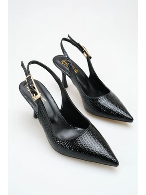 ich1one Siena Kadın Hasır Rugan Topuklu Babet Ayakkabı – 5 cm Topuk, Günlük ve Ofis Şıklığı 1120 1120HASIRUGAN