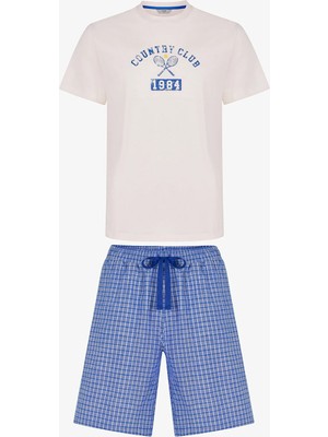 Penti Erkek Renkli Beachline Tee Pijama Takımı
