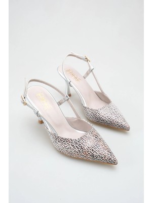 ich1one Imola Kadın Yılan Topuklu Babet Ayakkabı – 5 cm Topuk, Günlük ve Ofis Şıklığı 1115 1115YILAN