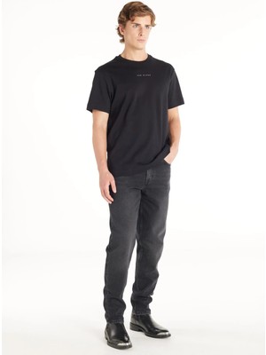 Ted Baker Normal Bel Slim Tapered Paça Tapered Fit Füme Erkek Pantolon TBMRDN1018