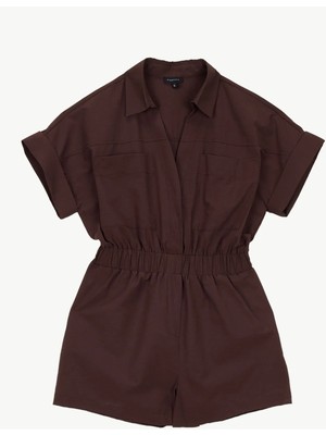 Fabrika Kahverengi Kadın Loose Fit Tulum Londa