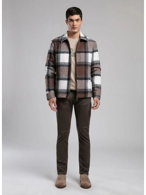 Lee Cooper Kahverengi Erkek Regular Fit Ekoseli Ceket 261 Lcm 231003 Phoenıx Kahve Ekose