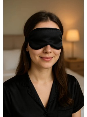 Mpy Global Uyku Bandı  göz  Bandı Ipek Saten Yoga Bandı