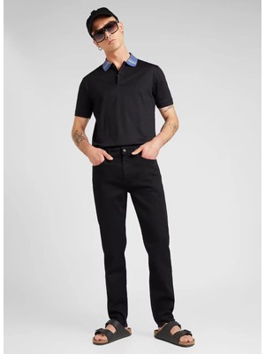 Boss Normal Bel Normal Paça Regular Fit Siyah Erkek Denim Pantolon Re.maine_bo