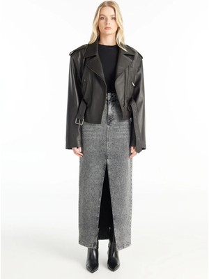 Ted Baker Gri Kadın Kalem Etek TBWRDN1015