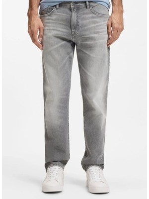 Boss Normal Bel Normal Paça Regular Fit Açık Gri Erkek Denim Pantolon Re.maine_bo
