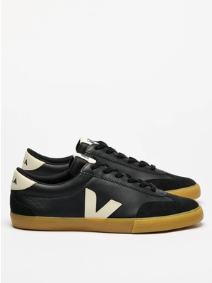 Veja Siyah Erkek Sneaker Volley O.t. Leather