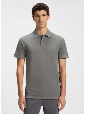 Boss Gri Erkek Polo T-Shirt PRIME_50507813
