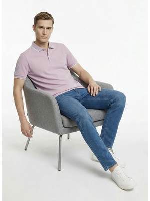 Boss Açık Mor Erkek Polo T-Shirt PASSERTIP_50507699