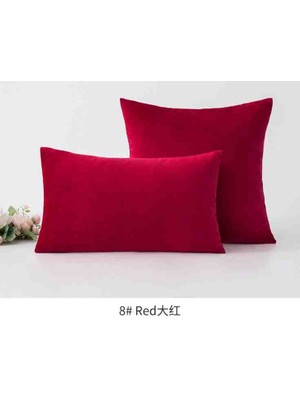 Ayzen Home 2li Kadıfe Kırlent Kılıfı Düz Renk