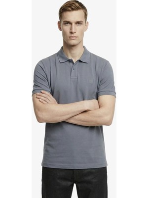 Boss Desenli Gri Erkek Polo T-Shirt Passenger