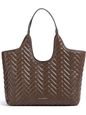 Karl Lagerfeld %50 Poliüretan, %50 Polyester Kahve Kadın Omuz Çantası B1W300382LQ