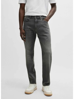 Boss Normal Bel Normal Paça Regular Fit Koyu Gri Erkek Denim Pantolon Re.maıne Bo