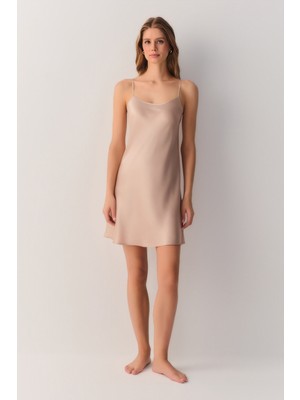 Suwen Silky Ipek Kısa Gecelik