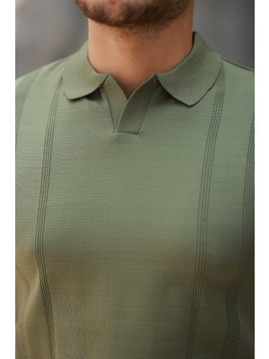 Livizmir Moda Erkek Hemşire Yaka Kısa Kollu Tişört