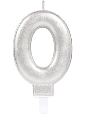 Epilons Mey Ithalat® 0 Rakam Mum Gümüş Renk