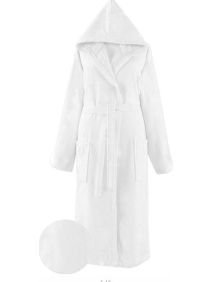 Epilons Pamuklu Tek Bornoz Beyaz