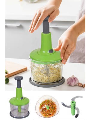 Derin Stok Basmalı Çelik Bıçaklı El Rondosu