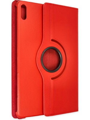 AyrStore Huawei Matepad Air 11.5 Kılıf 360 Tablet Deri Kılıf - Kırmızı
