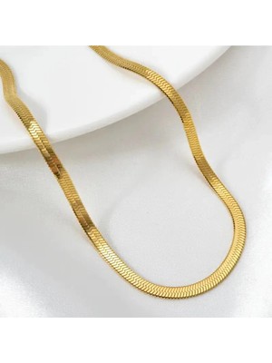 Eredka Italyan Model Balık Sırtı Zincir Paslanmaz Çelik Kolye