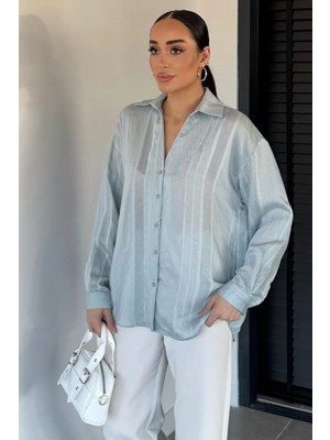 Gülseli Perry Kadın Transparan Gömlek P-00020720