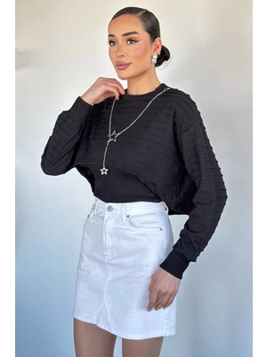 Gülseli Kadın Kolye Aksesuarlı Likralı Atlet Bluz Ikili Takım P-00020651