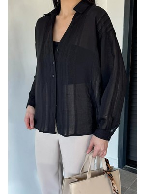 Gülseli Perry Kadın Transparan Gömlek P-00020720