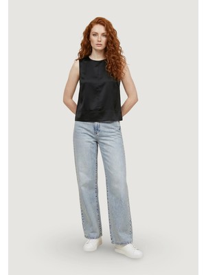 Sisley Onldorsı Arıs Sl Loose Top Wvn cc Kadın Siyah Bluz - 15364286