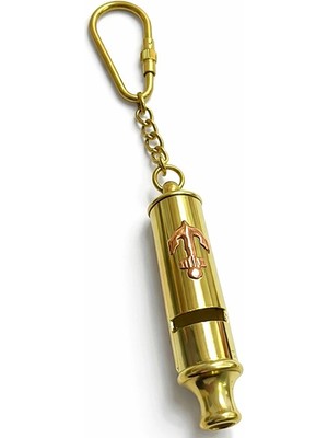 Pileli Store Pirinç Düdük Anahtarlık