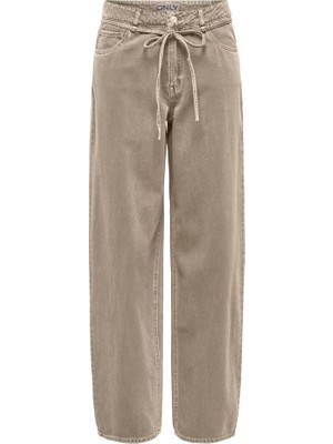 Only ShopINN Onlgıanna-Sılla Mw St Belt Pant Pnt Noos Kadın Gri Pantolon - 15372521