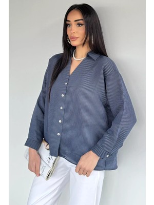 Gülseli Perry Kadın Çizgili Gömlek P-00020700