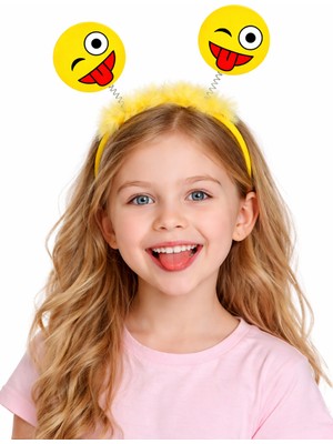 Parti Adresi Emoji Figürlü Eğlenceli Doğum Günü Parti Tacı