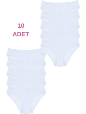 1009 Bato Paça Dantelli 10'lu Kadın Külot Paketi