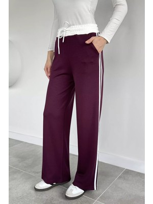 Gülseli Kadın Bel Lastikli Yan Şeritli Eşofman Altı P-00020554