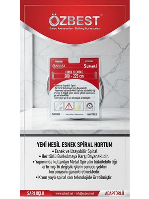 Özbest 200CM Duş Spirali