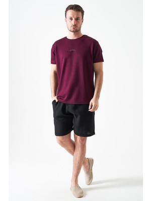 Tena Erkek Siyah Baggy Double Paça Müslin Şort