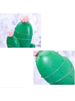 Nacario LED Işıklı Kaktüs Biblo Ev Dekorasyon ve Hediyelik Eşya LED Aydınlatma