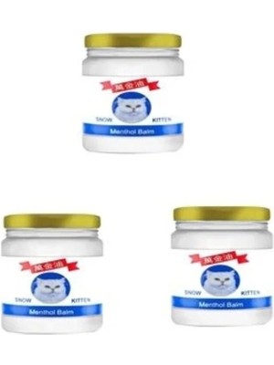 Nacario Süper Snow Kitten Krem Muzice Menthol Balm Krem 50 ml x 3 Adet