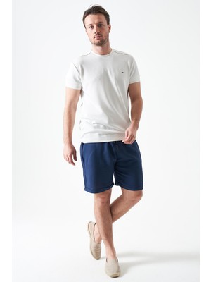 Tena Erkek Indigo Baggy Double Paça Müslin Şort