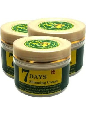 Nacario 7 Days Slimming Cream 100 ml Vücut Bakım Kremi Zencefil Muzicesi 3 Adet
